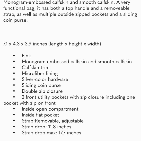 Louis Vuitton - Rose Utility Handbag/Crossbody - Picture 3 of 17